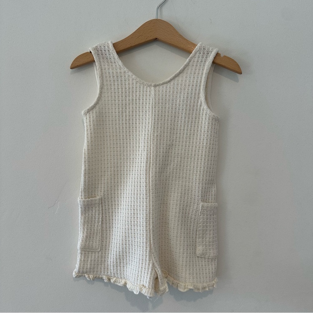 Zara Kids Textured Knit One-Piece Baby Girl Size 18-24M